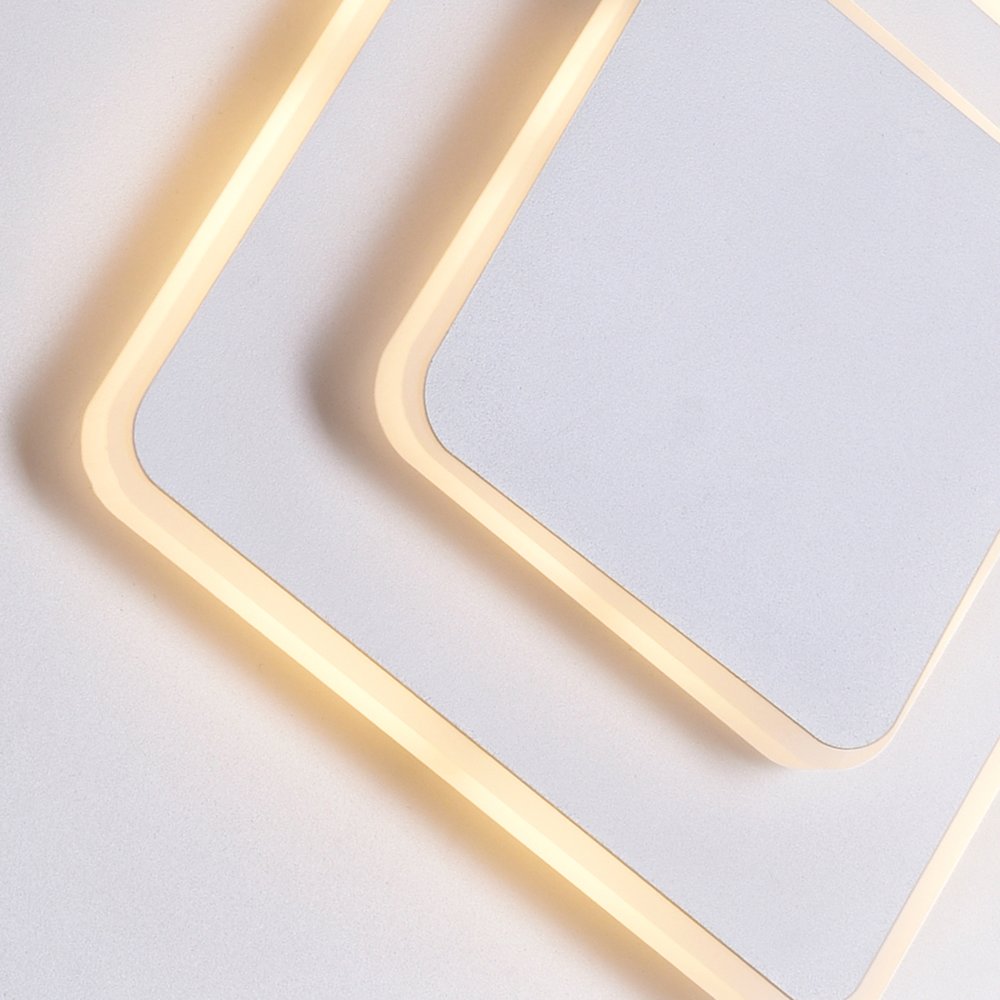 Private I Integrated LED Square Matte White Wall Sconce