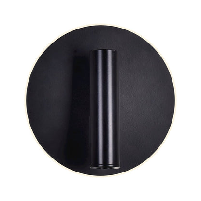 Private I Integrated LED Adjustable Round Matte Black Wall Sconce