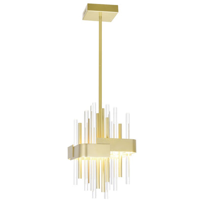 Millipede Integrated LED Satin Gold Mini Pendant
