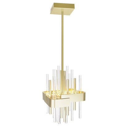 Millipede Integrated LED Satin Gold Mini Pendant