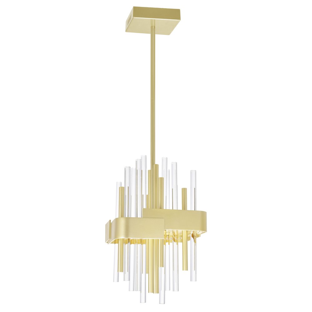 Millipede Integrated LED Satin Gold Mini Pendant