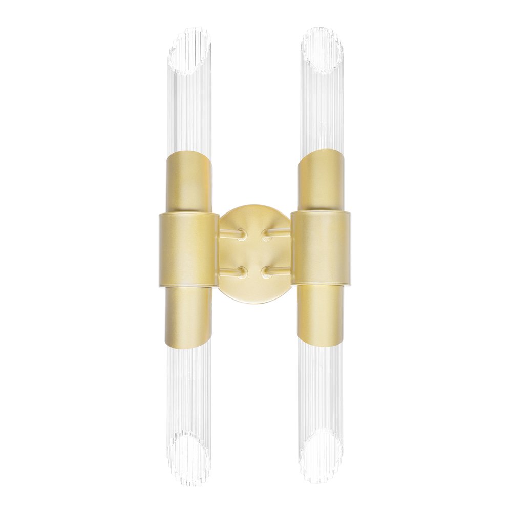 Croissant 4 Light Wall Sconce With Satin Gold Finish