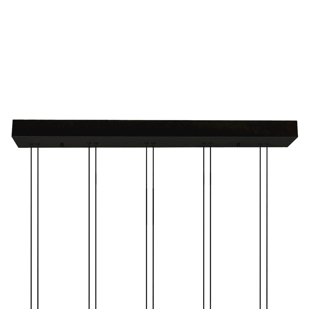 Hoops Integrated LED 23in 5 Ring Black Chandelier