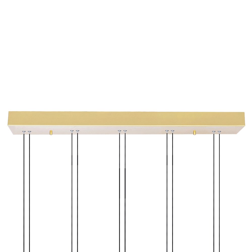 Hoops Integrated LED 23in 5 Ring Satin Gold Chandelier