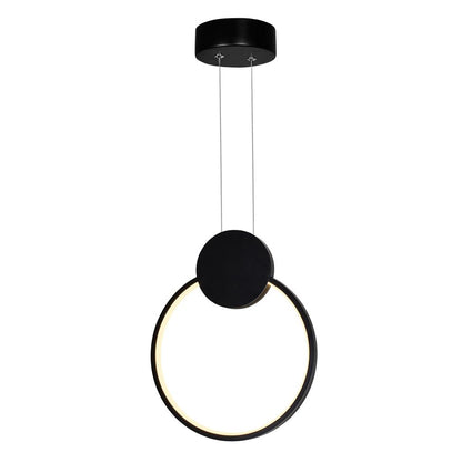 Pulley Integrated LED 10in Black Mini Pendant