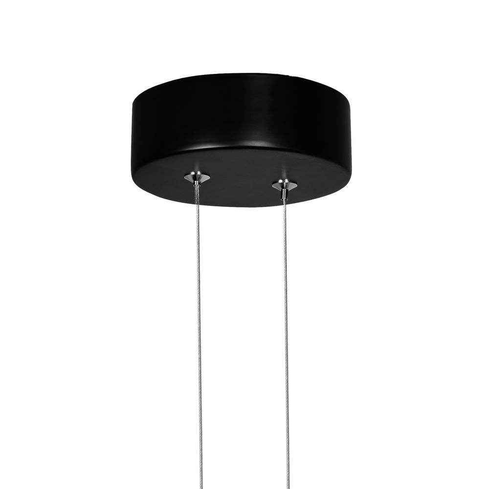 Pulley Integrated LED 10in Black Mini Pendant