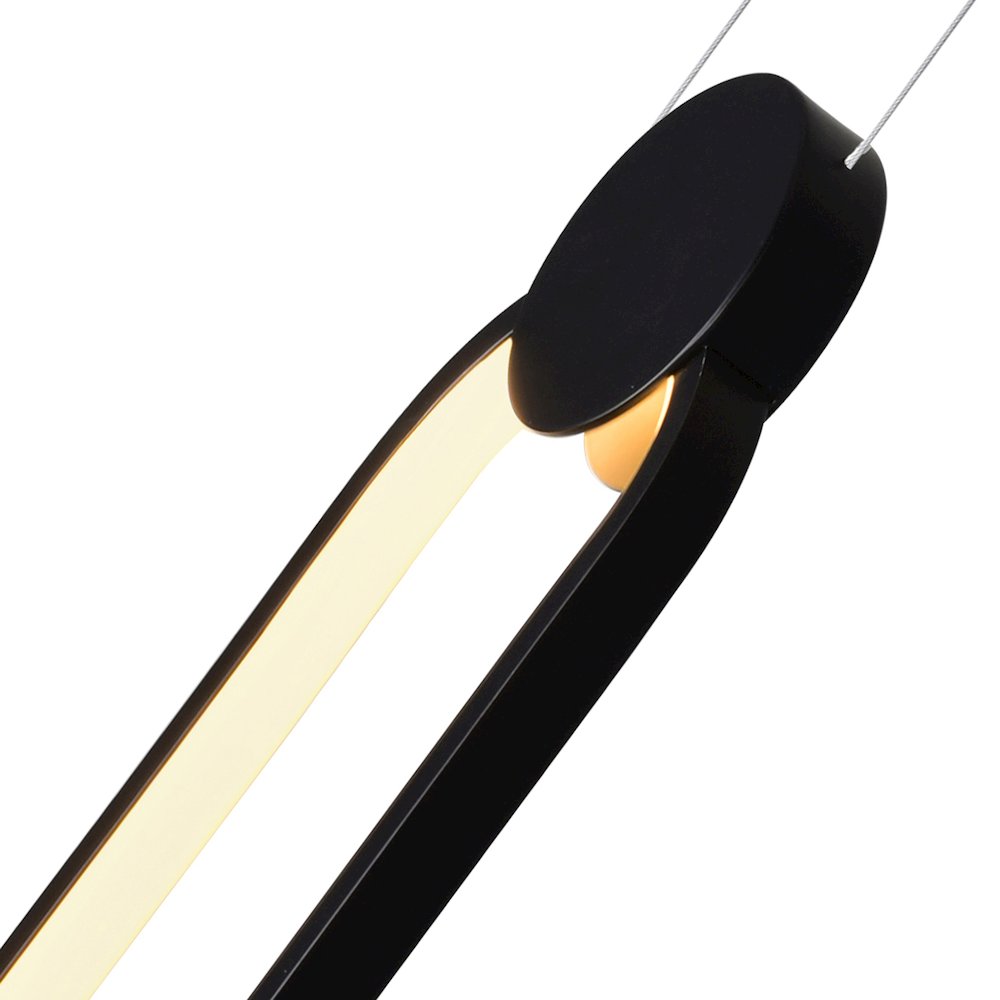 Pulley Integrated LED 4in Black Mini Pendant