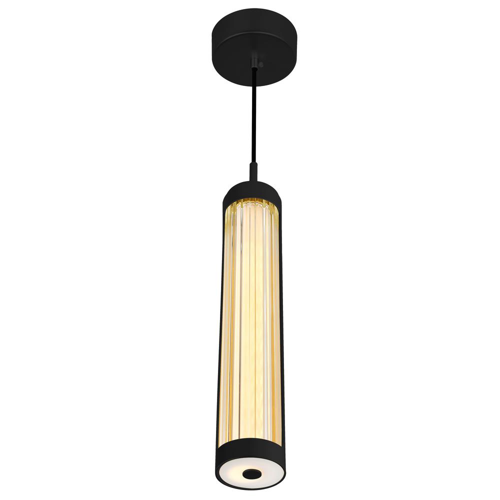 Neva Integrated LED 3in Black Pendant