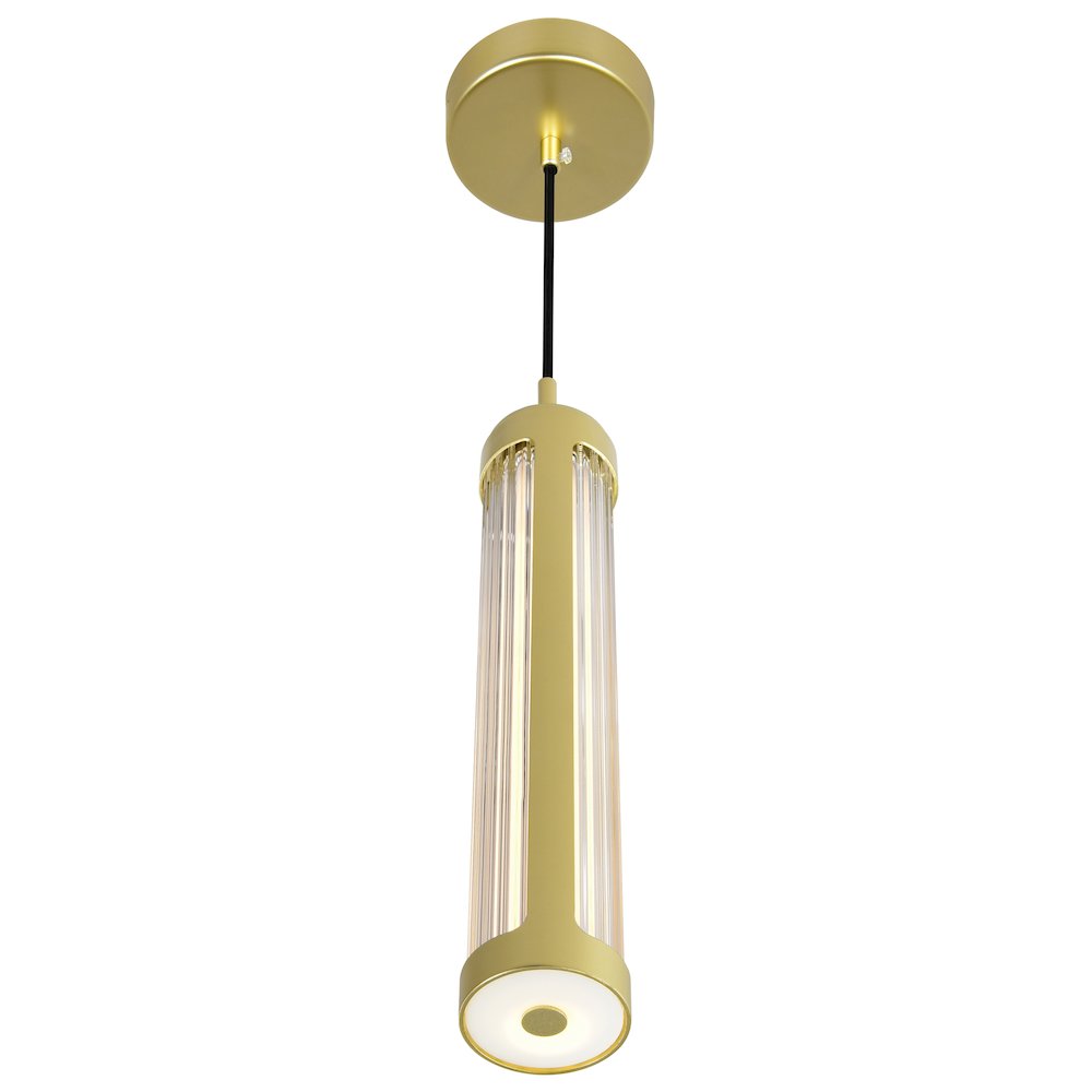 Neva Integrated LED 3in Satin Gold Pendant