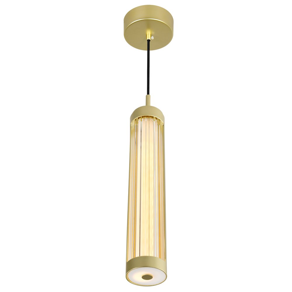 Neva Integrated LED 3in Satin Gold Pendant