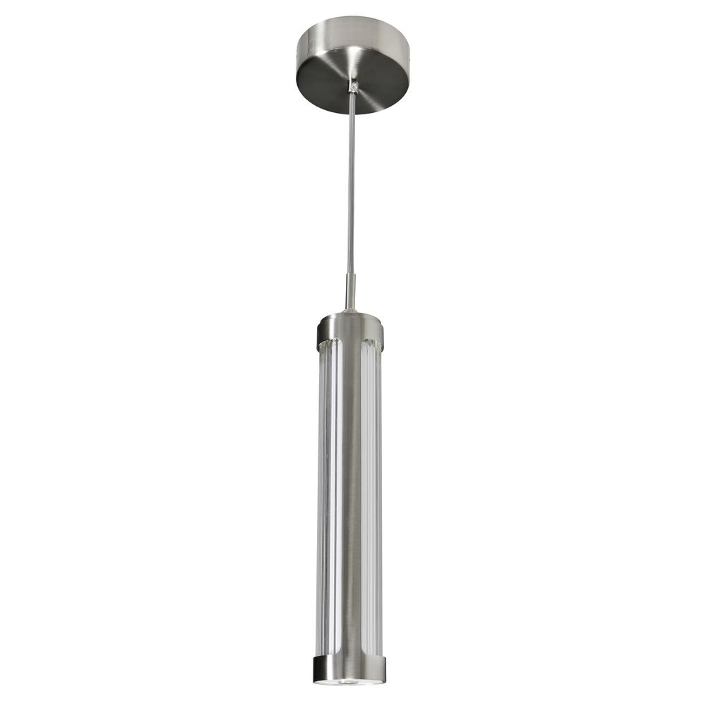 Neva Integrated LED 3in Satin Nickel Pendant