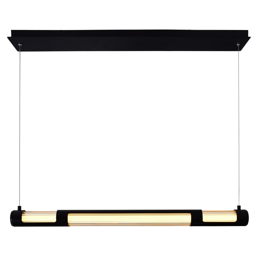 Neva Integrated LED 36in Black Chandelier