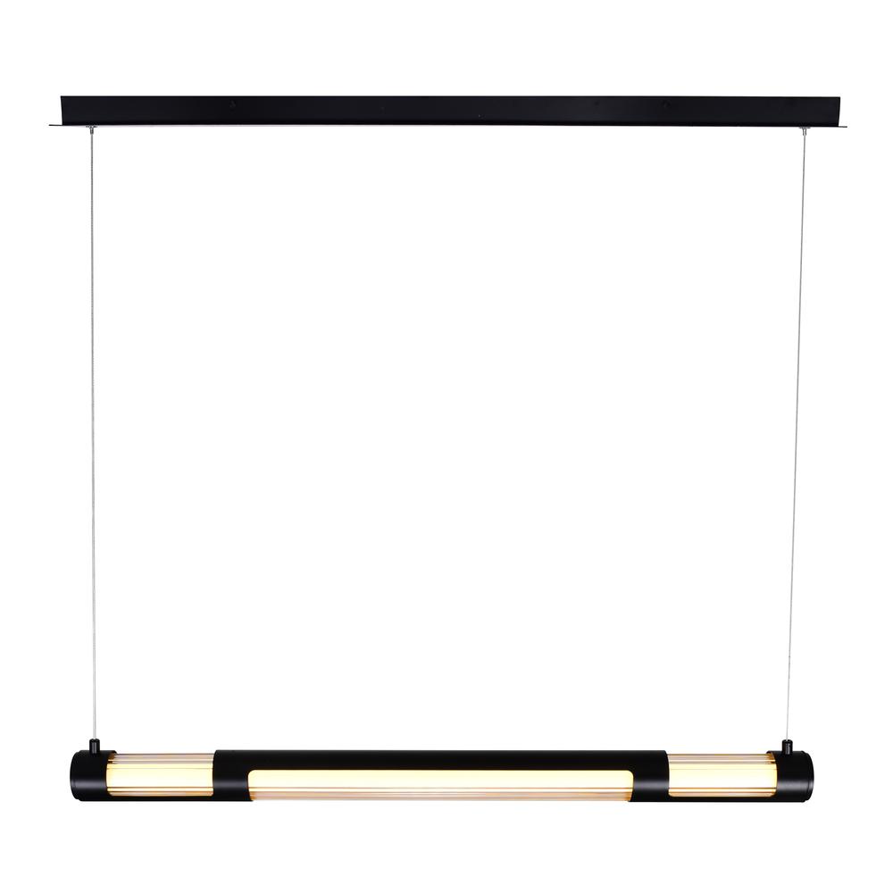 Neva Integrated LED 36in Black Chandelier