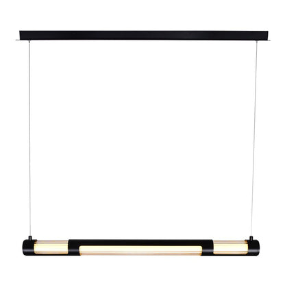Neva Integrated LED 36in Black Chandelier
