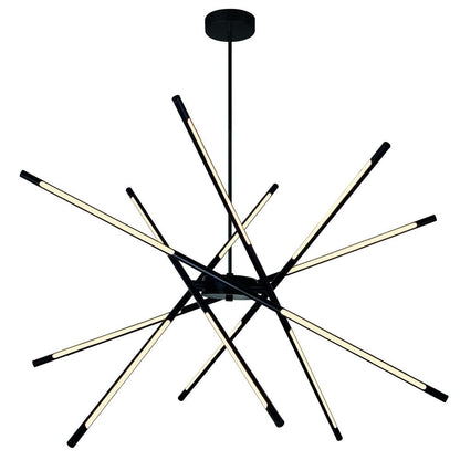 Oskil Integrated LED 43in Black Chandelier