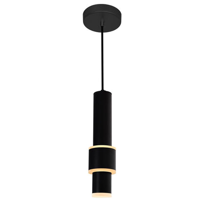 Lena Integrated LED 5in Black Mini Pendant