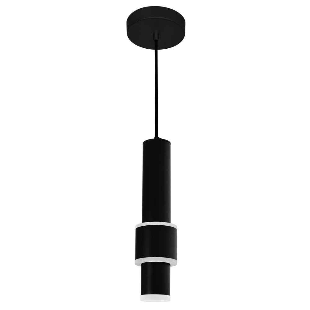 Lena Integrated LED 5in Black Mini Pendant