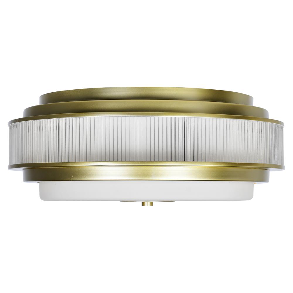 Valdivia 4 Light 18in Satin Gold Flush Mount