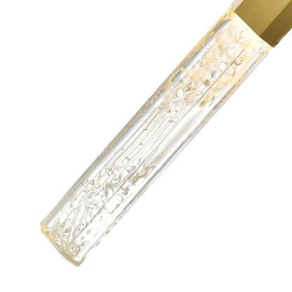 Greta Integrated LED 12in Brass Mini Pendant with Handcrafted Glass