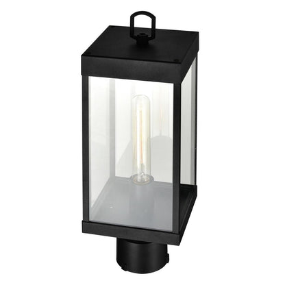 Windsor 1 Light Black Outdoor Lantern Head