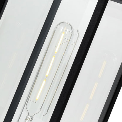 Windsor 1 Light Black Outdoor Lantern Head