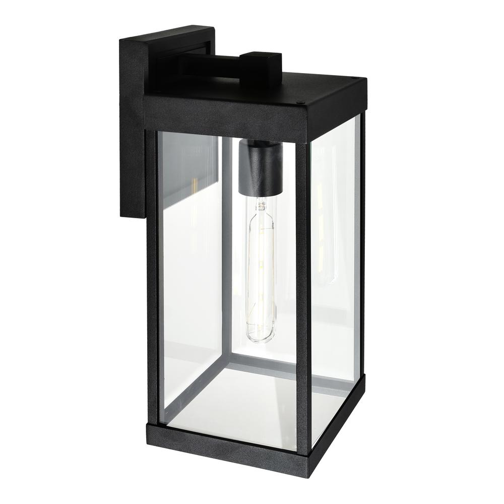 Windsor 1 Light Black Outdoor Wall Light