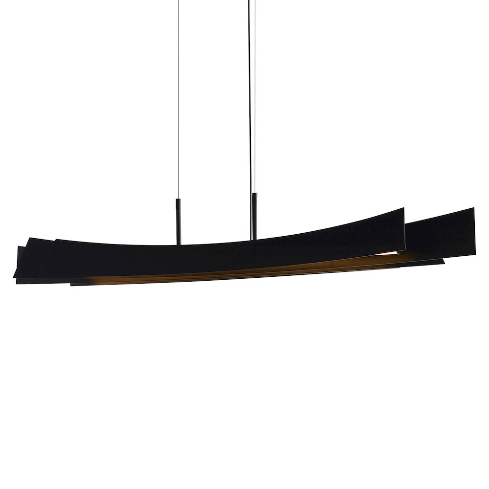Candora Integrated LED 50in Black Chandelier