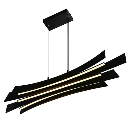 Candora Integrated LED 50in Black Chandelier
