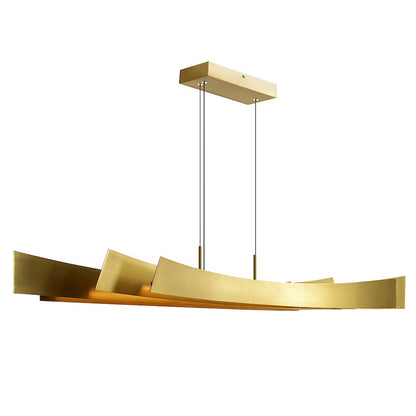 Candora Integrated LED 50in Brass Chandelier