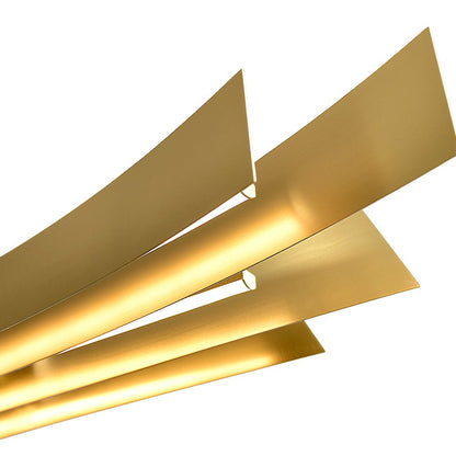 Candora Integrated LED 50in Brass Chandelier
