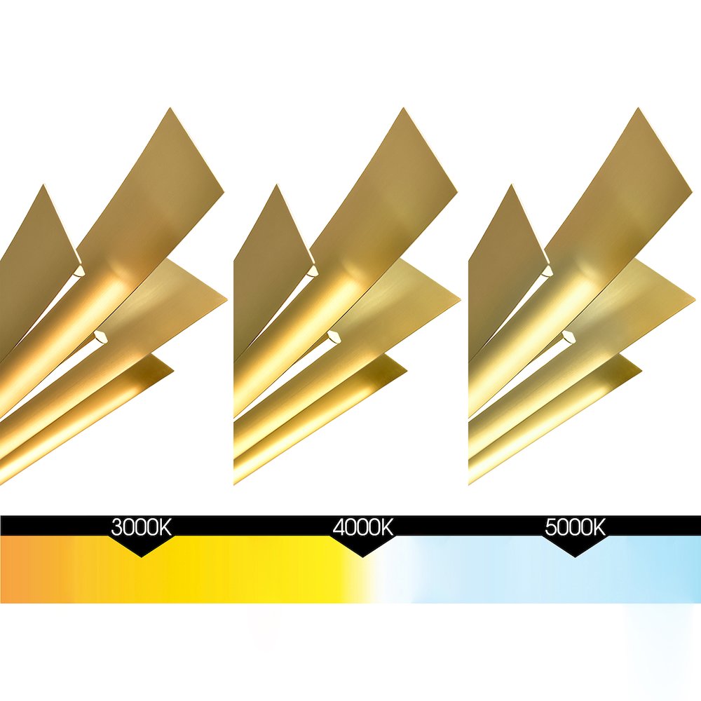 Candora Integrated LED 50in Brass Chandelier