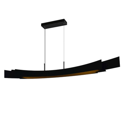 Candora Integrated LED 72in Black Chandelier