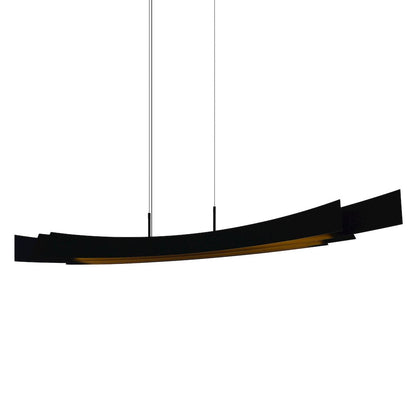 Candora Integrated LED 72in Black Chandelier
