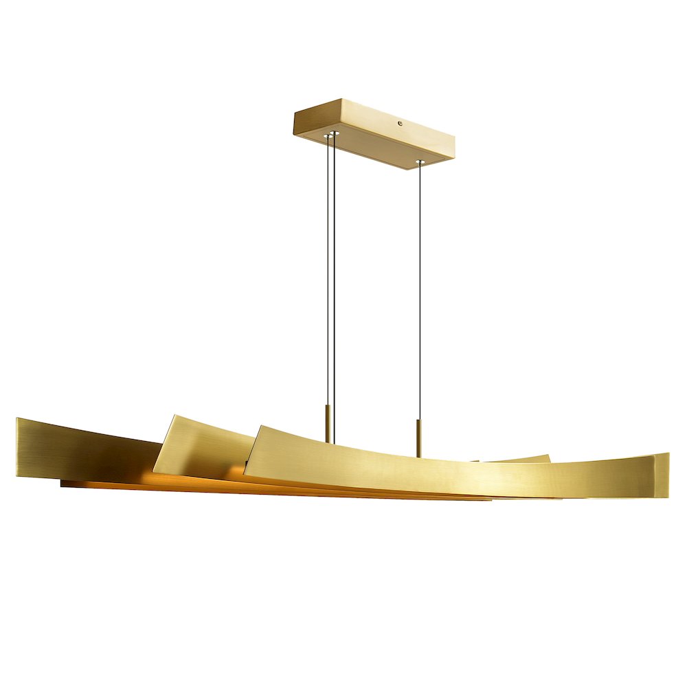 Candora Integrated LED 72in Brass Chandelier