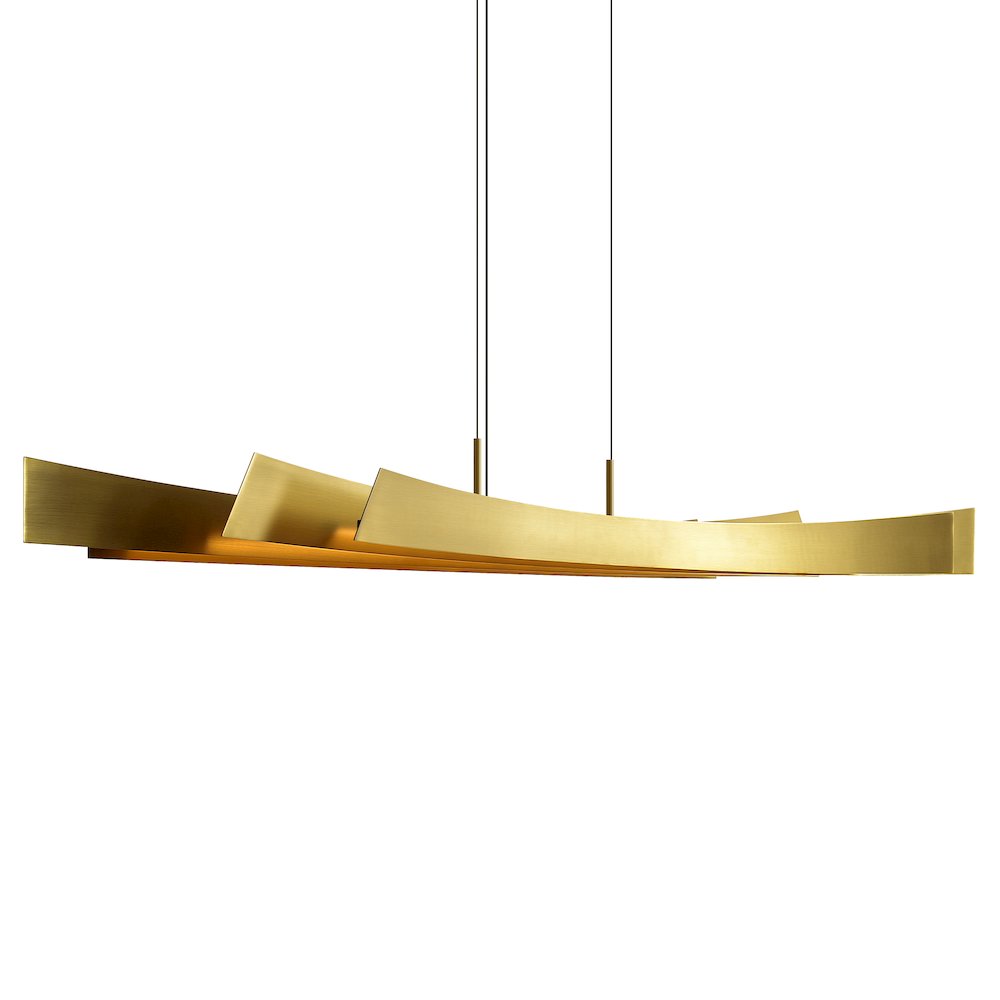 Candora Integrated LED 72in Brass Chandelier