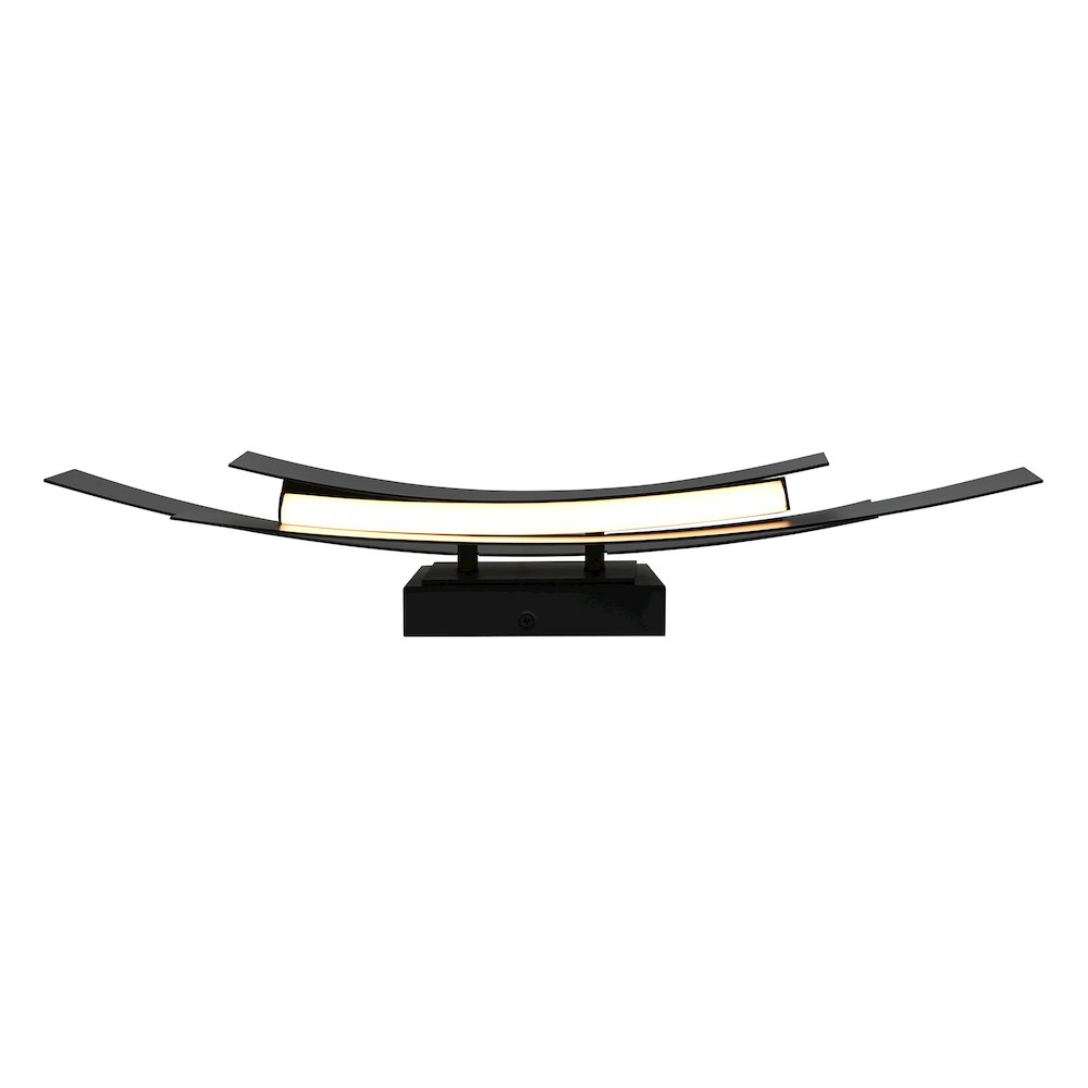 Candora Integrated LED 24in Black Vanity Light
