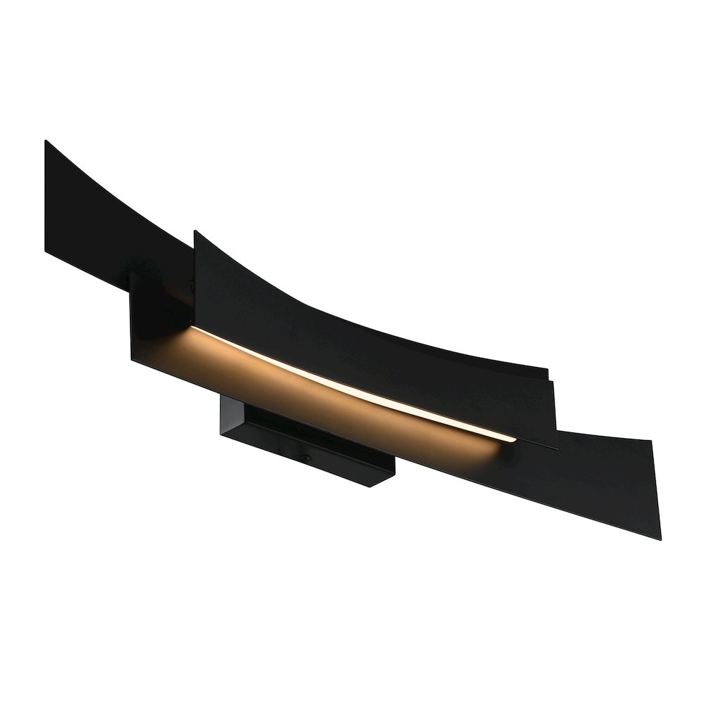Candora Integrated LED 24in Black Vanity Light