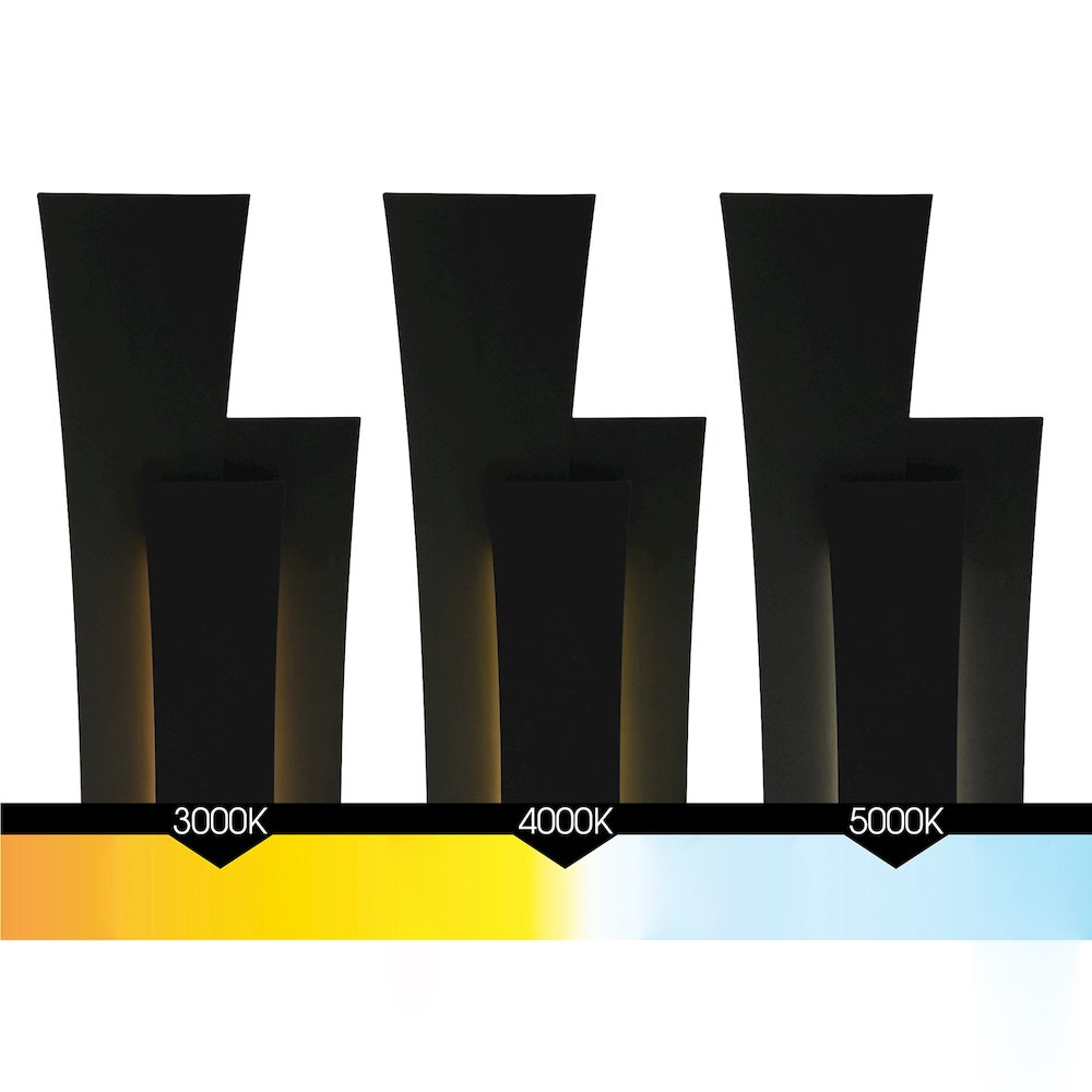 Candora Integrated LED 24in Black Vanity Light