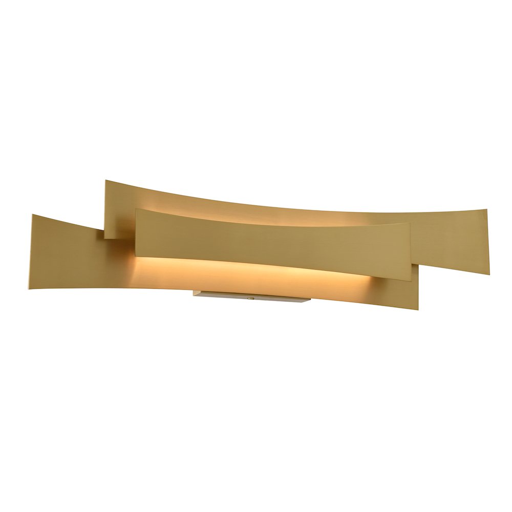 Candora Integrated LED 24in Brass Vanity Light