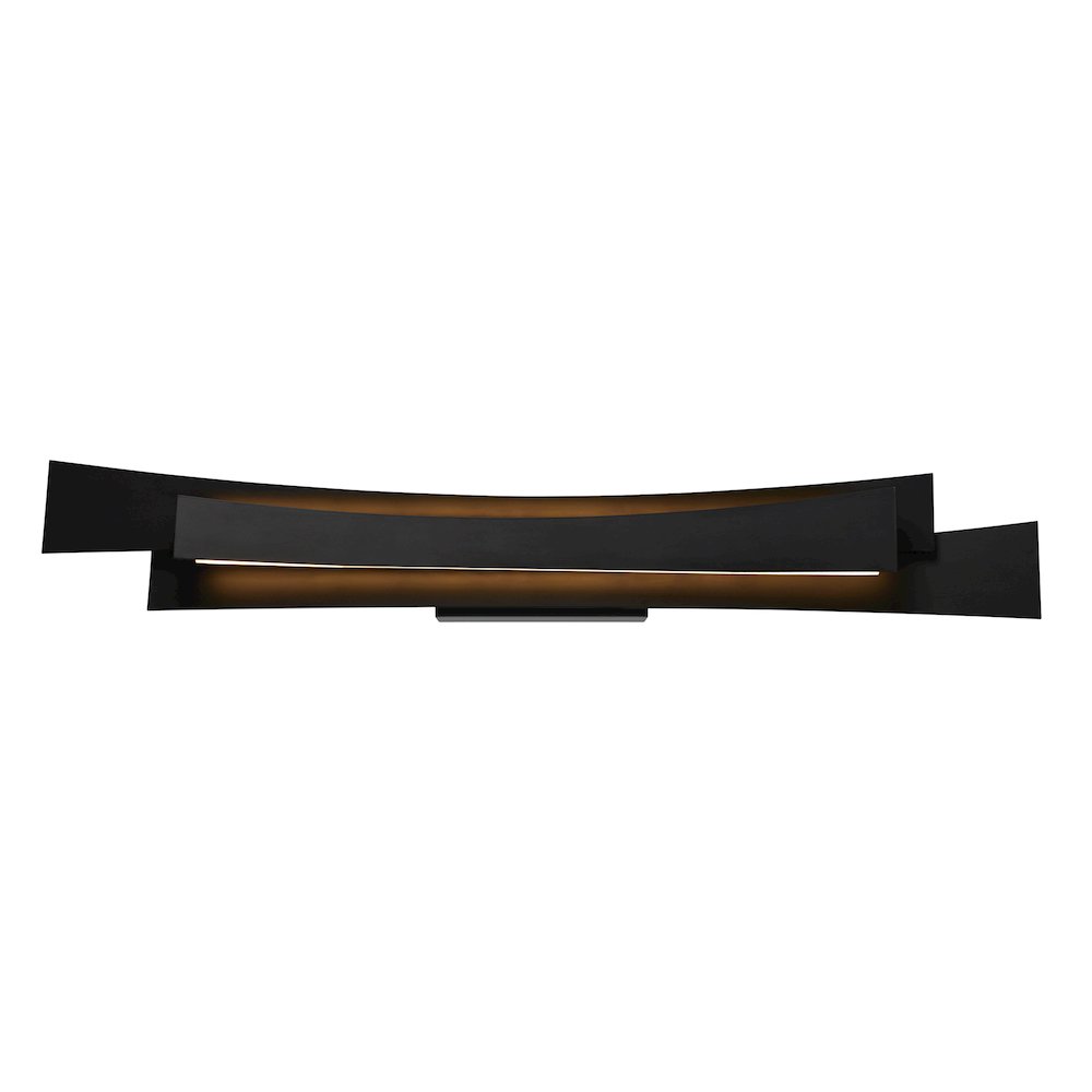 Candora Integrated LED 36in Black Vanity Light