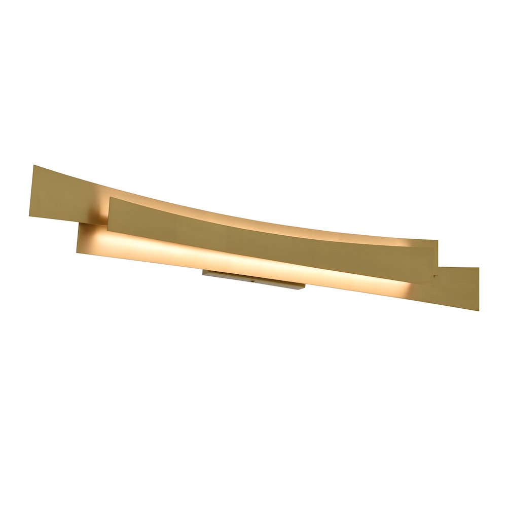 Candora Integrated LED 36in Brass Vanity Light