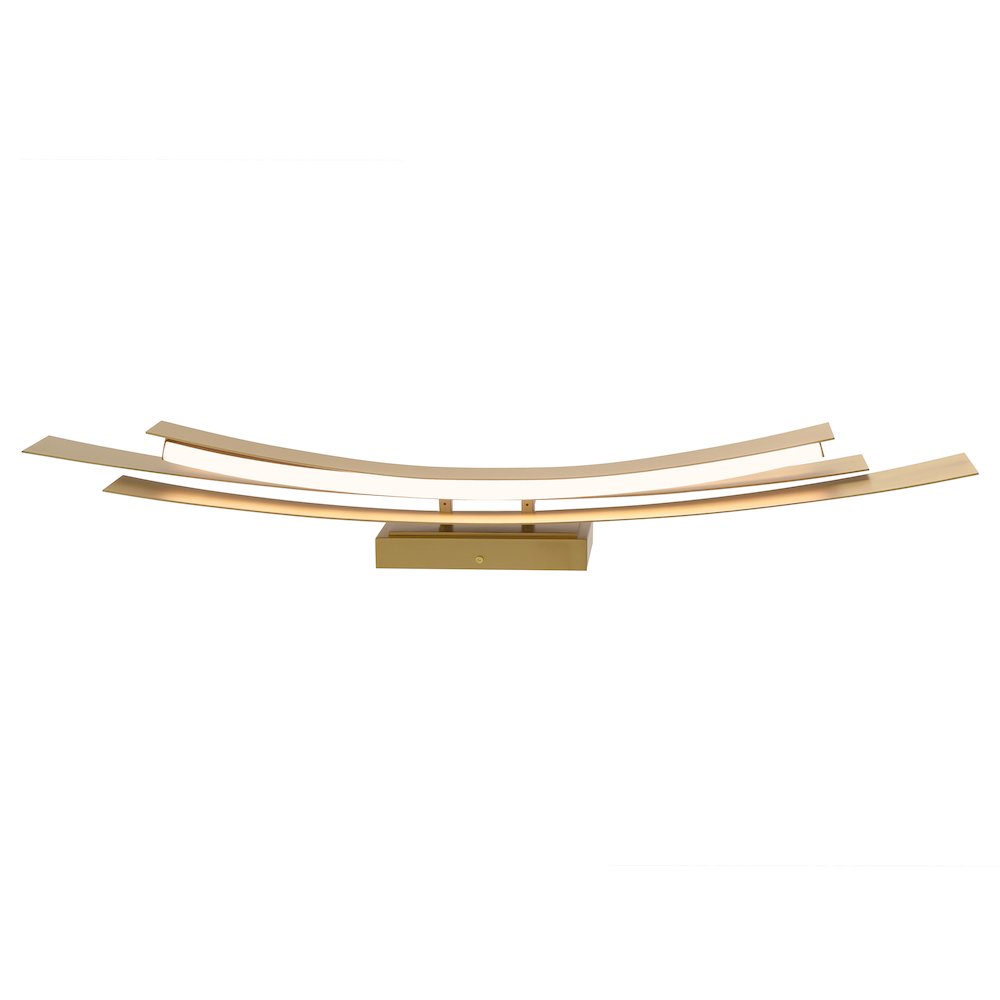 Candora Integrated LED 36in Brass Vanity Light