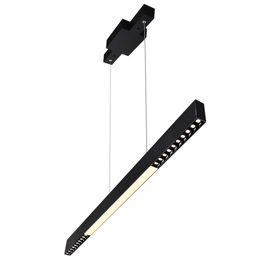 Pienza Integrated LED 45in Black Chandelier