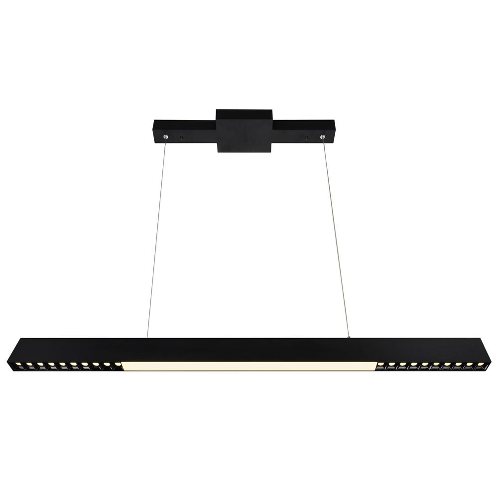 Pienza Integrated LED 45in Black Chandelier