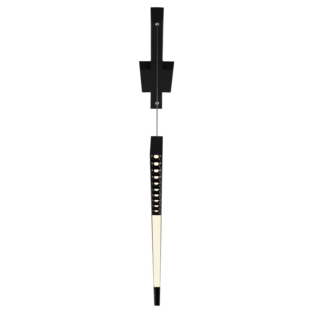 Pienza Integrated LED 45in Black Chandelier