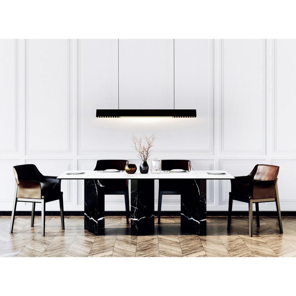 Pienza Integrated LED 45in Black Chandelier
