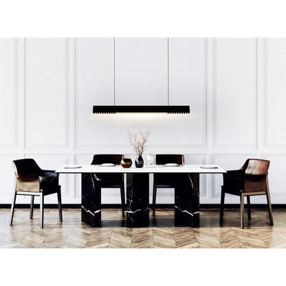 Pienza Integrated LED 45in Black Chandelier