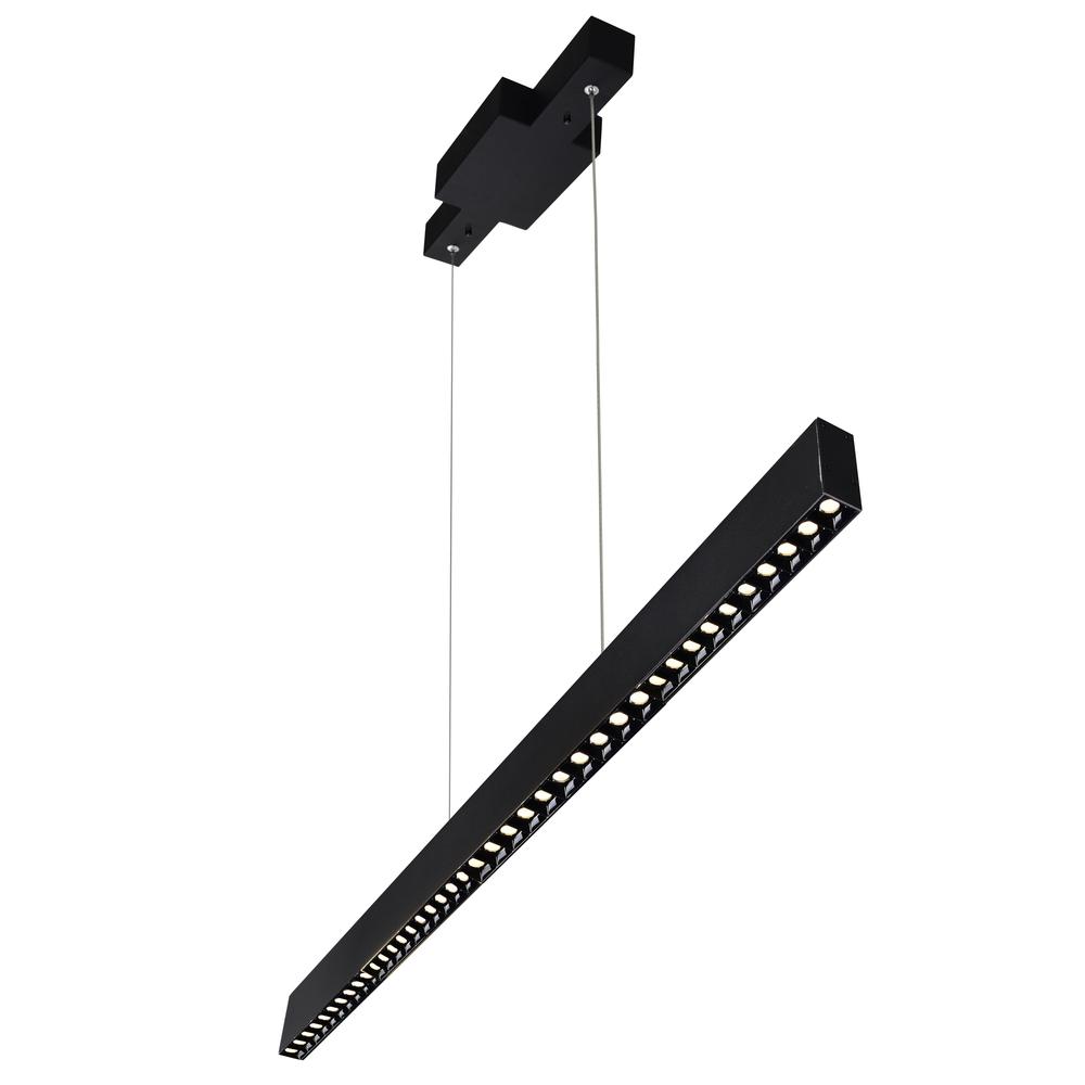 Pienza Integrated LED 52in Black Chandelier