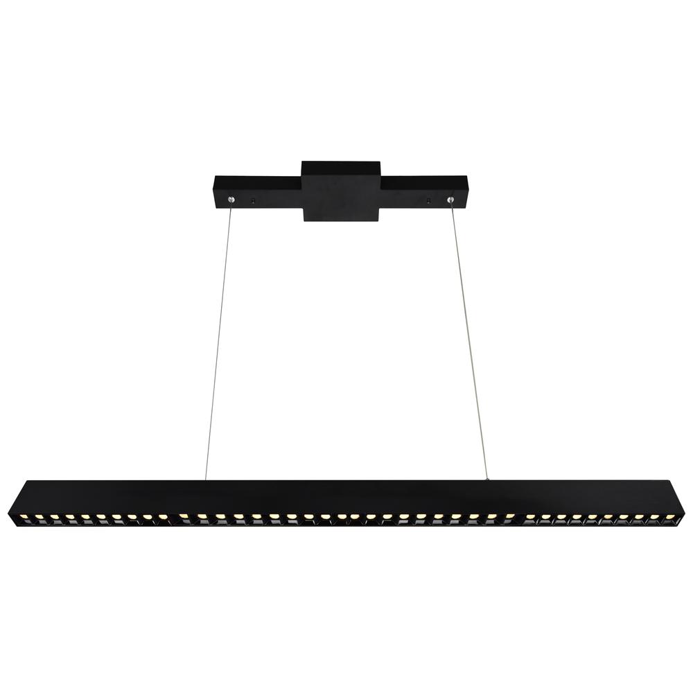 Pienza Integrated LED 52in Black Chandelier