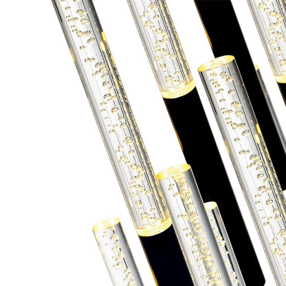 Dragonswatch Integrated LED 48in 12 Pendant Black Chandelier